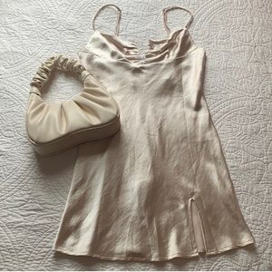 Princess Polly Hewlett Mini Dress in Champagne